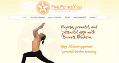 Desktop Screenshot of fivepointsyoga.com